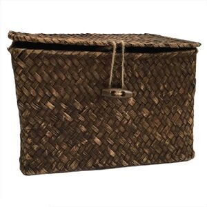 Boho Brown Rattan Box